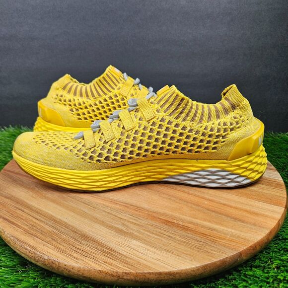 NOBULL Lemon Drop Diamond Knit Runner Athletic Yellow Shoes Men’s 8 Women’s 9.5 - Picture 9 of 12